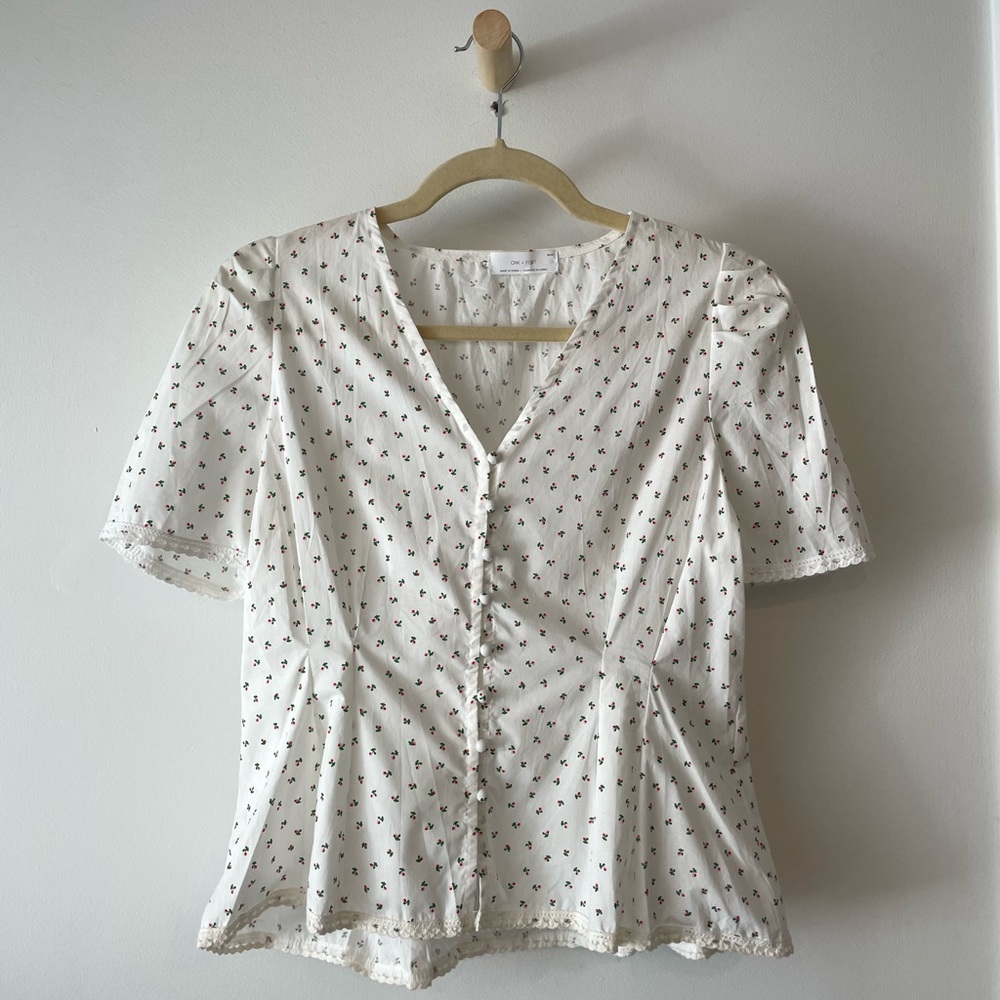 Oak and fort blouse